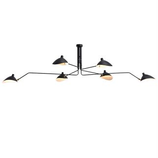 Serge Mouille Ceiling Lamp 6 Arm D240