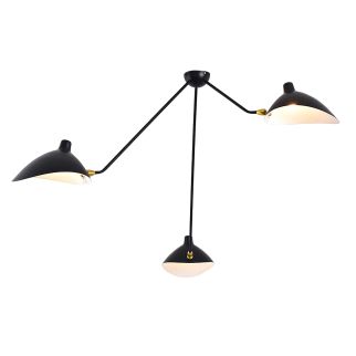 Serge Mouille Spider Ceiling Lamp 3 Arm