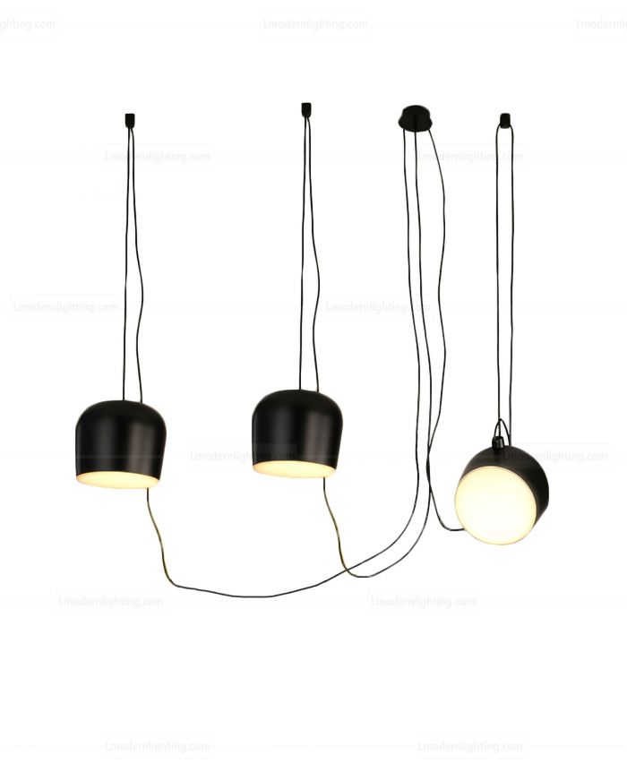 LED Aim Multipoint Drum Shape Pendant Lamps by FLOS
