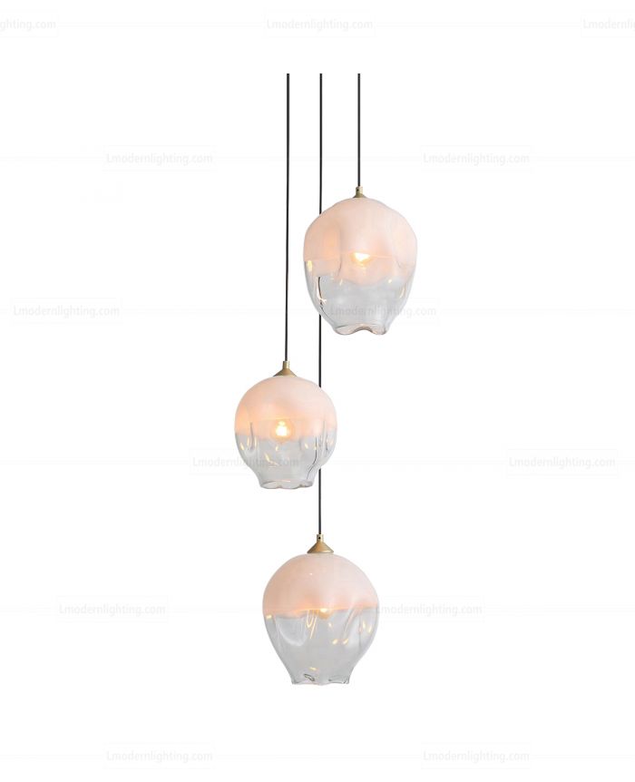 Handmade glass pendant lights on sale