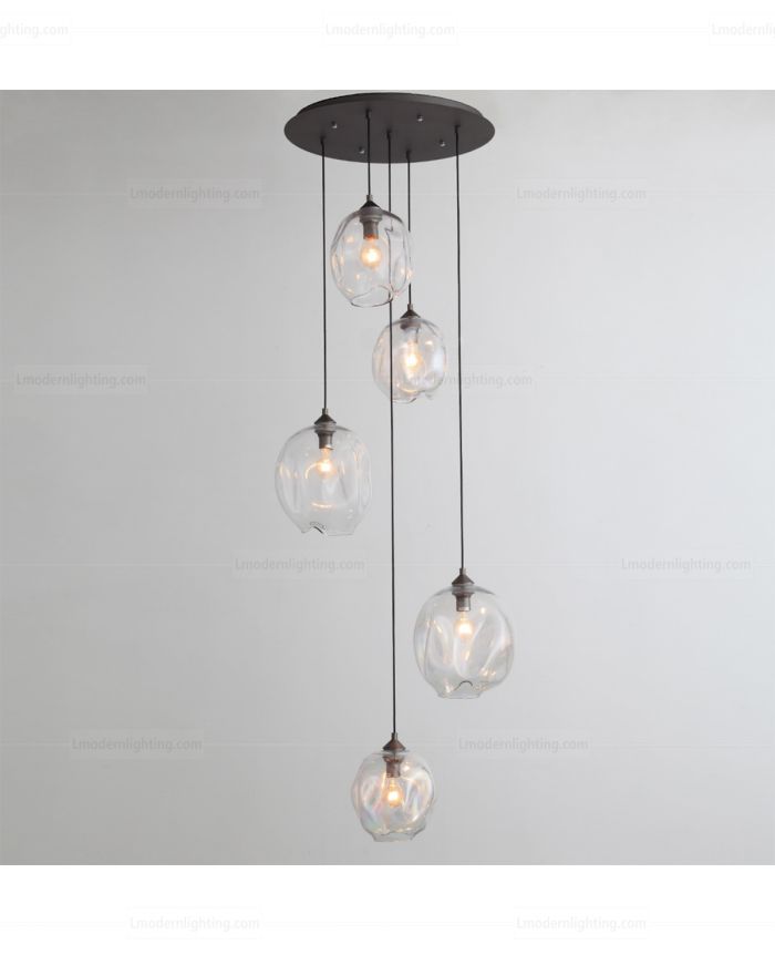 Handmade blown deals glass pendant lights