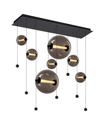 Abacus 7 Lights Double Linear Pendant