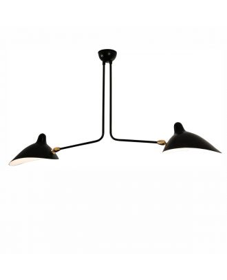 Serge Mouille Ceiling Lamp 2 Arm