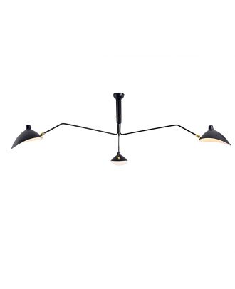 Serge Mouille Ceiling Lamp 3 Arm D160