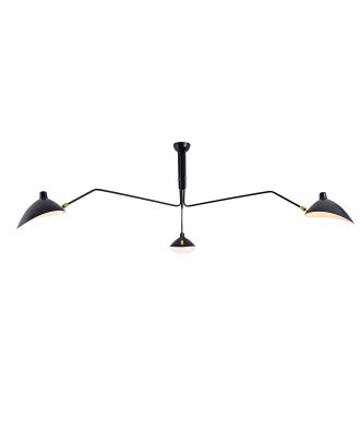 Serge Mouille Ceiling Lamp 3 Arm D160