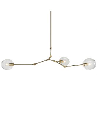 Branching Bubble Chandelier 3 Globes