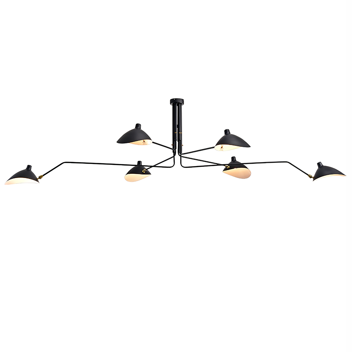 6 arm ceiling light top